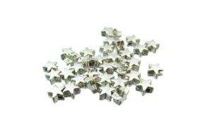 silver star beads