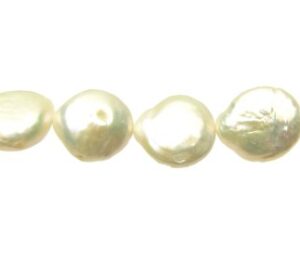 high quality white coin freshwater pearls