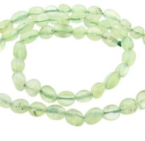 prehnite pebble nugget gemstone beads