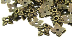 bronze small bead caps
