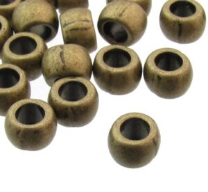 bronze barrel beads