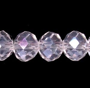 clear ab crystal rondelle 6x8mm beads