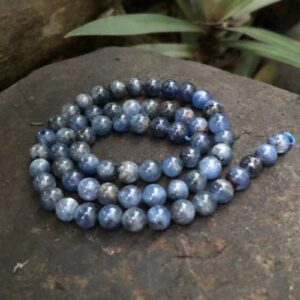 kyanite 6mm round gemstone beads natural