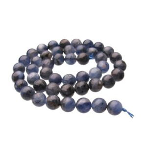 natural kyanite gemstone round beads 8mm
