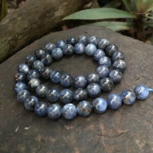 natural kyanite gemstone round beads 8mm