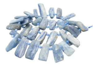 kyanite gemstone rectangle beads