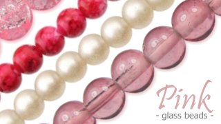 pink glass beads australia