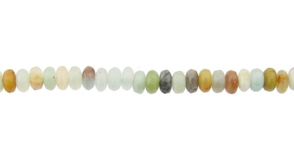 amazonite faceted rondelle gemstone beads