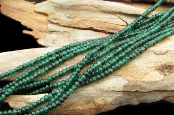 dyed jade rondelle gemstone beads