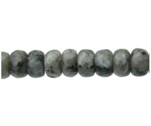 larvikite faceted rondelle gemstone beads natural crystals