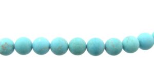 matte turquoise 10mm round beads