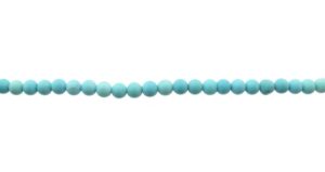 matte turquoise 4mm round beads