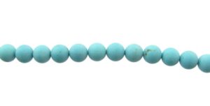 matte turquoise 8mm round gemstone beads