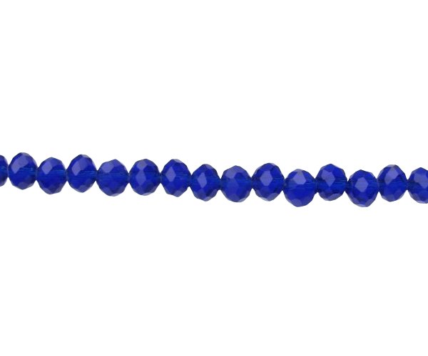 royal blue crystal rondelle beads