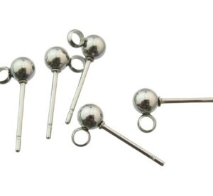 stainless steel ball stud earrings