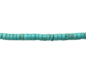 turquoise magnesite wheel gemstone beads 6mm