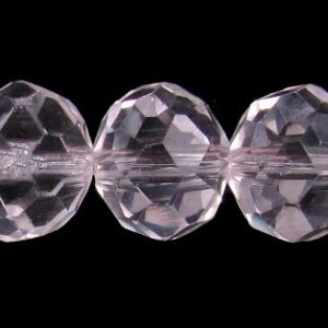 crystal rondelle clear 8x10mm
