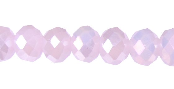 solid pink ab crystal beads