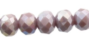 purple ab crystal rondelle beads