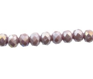 purple ab crystal rondelle beads