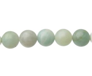 natural Amazonite gemstone beads round 8mm