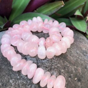 rose quartz mini beads nugget natural crystals australia