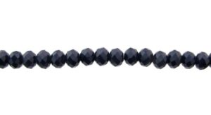 navy blue crystal rondelle beads