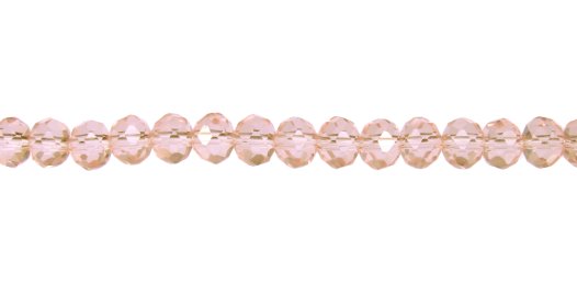 pink crystal rondelle beads