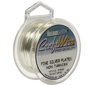 silver craft wire beadsmith CW26R-SL-15