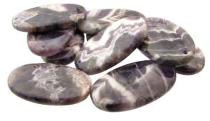 amethyst oval gemstone pendant