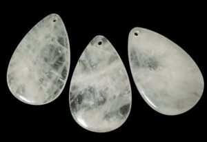 clear quartz drop pendant