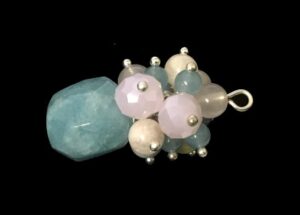 gemstone bead cluster earring tutorial