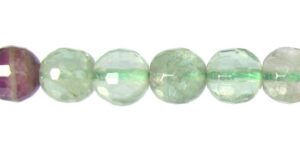 fluorite faceted round gemstone beads