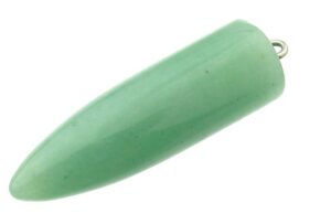 green aventurine bullet pendant