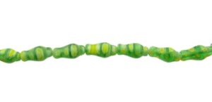 green bottle millefiori glass beads