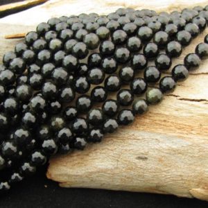 golden obsidian gemstone beads