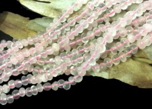 rose quartz nugget gemstone beads