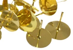 gold stud earrings 10mm