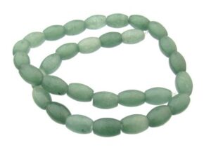 green aventurine gemstone rice beads