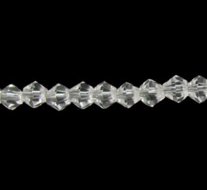 clear bicone 4mm crystal beads