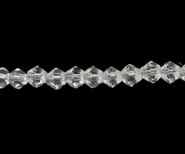 clear bicone 4mm crystal beads