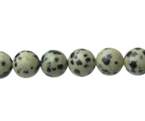 dalmatian jasper 8mm round gemstone beads