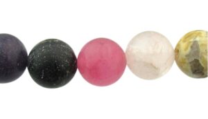 mixed gemstone beads 12mm
