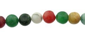 mixed jade gemstone beads
