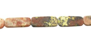 pink lepidolite with yellow gemstone beads