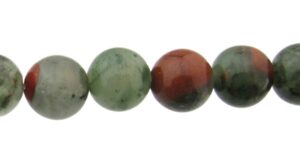 bloodstone 6mm round gemstone beads