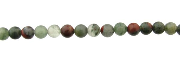 bloodstone 6mm round gemstone beads