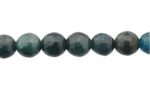 apatite beads in faceted round 8mm