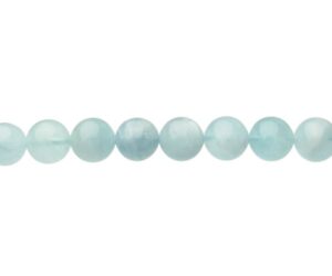 natural aquamarine gemstone beads 10mm round