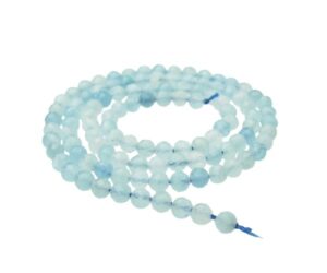 aquamarine faceted 4mm round gemstone beads